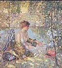Richard Canvas Paintings - sylvan dell by richard miller